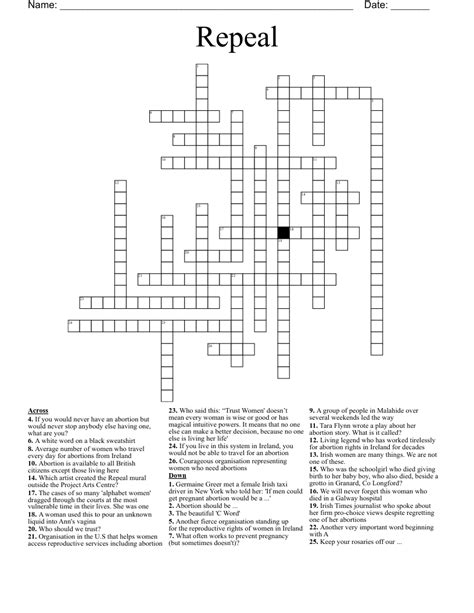 repealed crossword clue